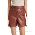 Neuheiten Massive Leder Damen Vintage Shorts